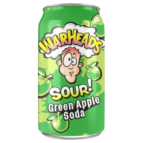 Warheads Sour Soda - Green Apple 355ml