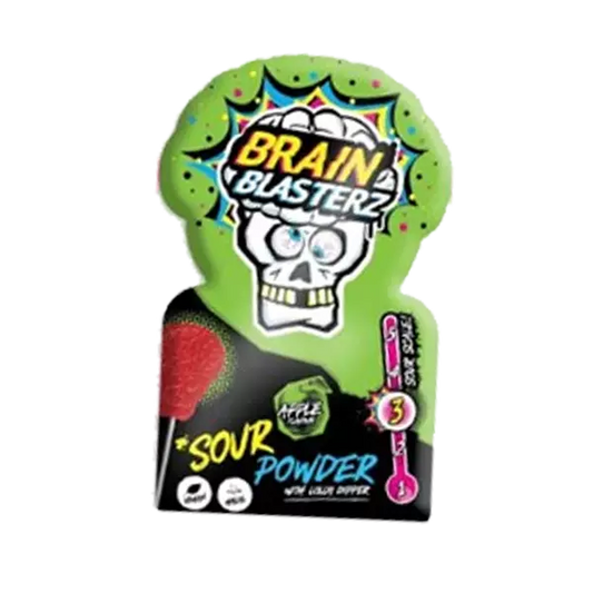 Brain Blasterz Sour Powder and Lollipop godis 10g