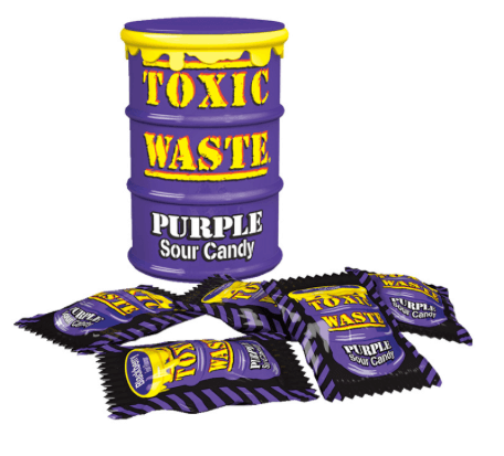 Toxic Waste Purple Drum Extreme Sour Candy 42g