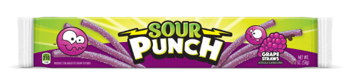 Sour Punch Straws Grape 57g