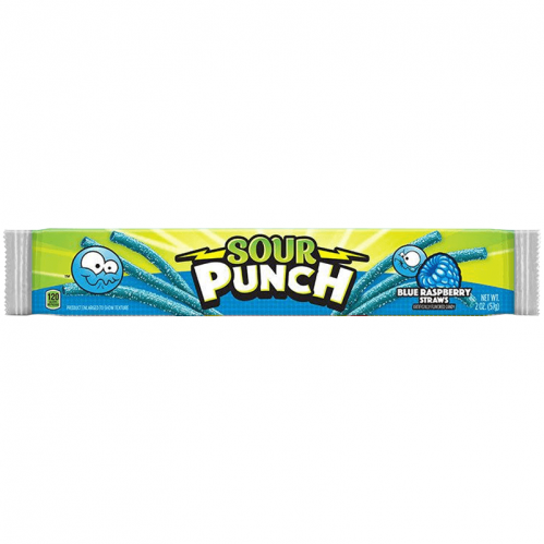 Sour Punch Straws Blue Raspberry 57g