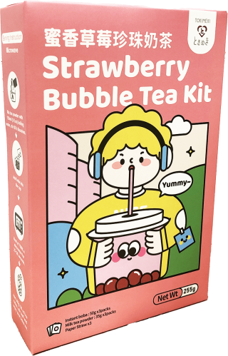 Tokimeki Bubble Tea Kit 3-pack - Strawberry 255g