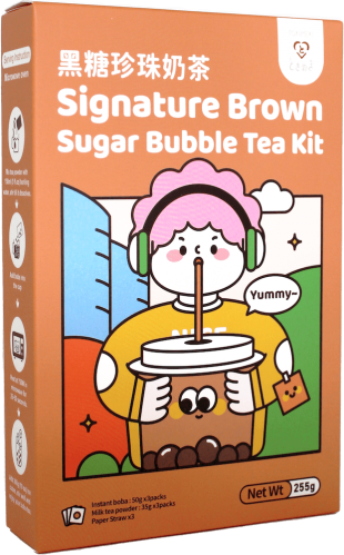 Tokimeki Brown Sugar Bubble Tea Kit 3-pack 255g