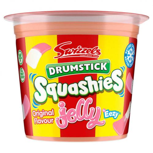 Swizzles Drumstick Squashies Jelly Tub Original Raspberry 125g