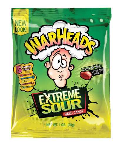 Warheads Extreme Sour Hard Candy 28g