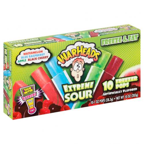 Warheads Freezer Pops 10-Pack