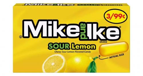 Mike and Ike Sour Lemon 22g