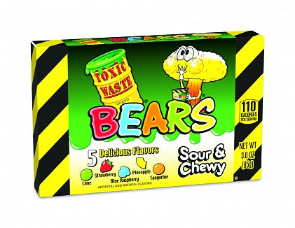 Toxic Waste Sour & Chewy Bears 85g