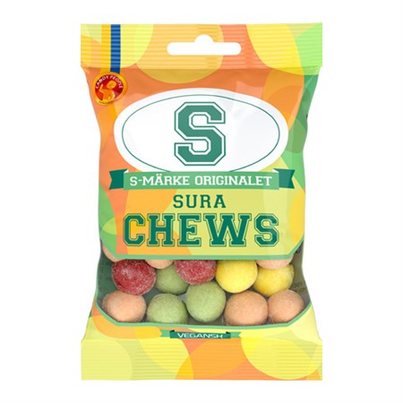 S-MÄRKE CHEWS SURA 70G