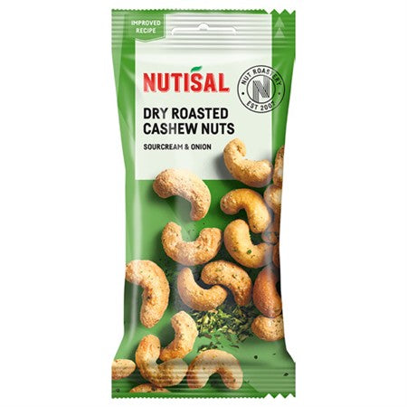 CASHEW SOURCREAM& ONION 60G NUTISAL