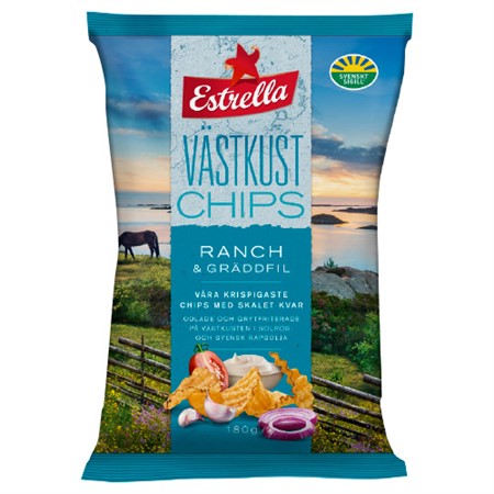 VÄSTKUSTCHIPS RANCH & GRÄDDFIL 180G