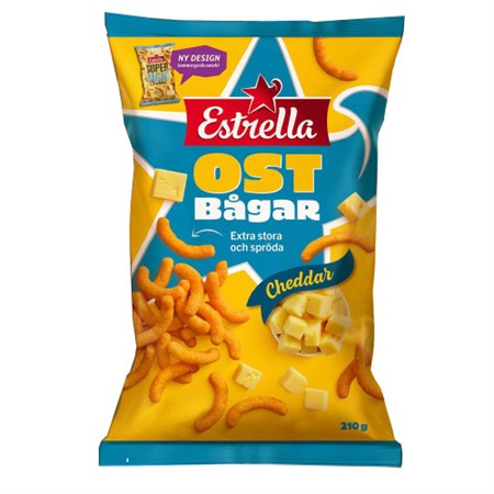 OSTBÅGAR EXTRA STORA CHEDDAR 210 g