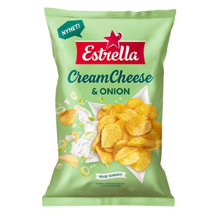 CREAM CHEESE & ONION CHIPS 175 g