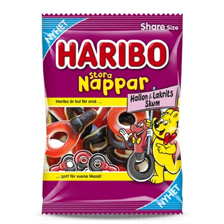 STORA NAPPAR HALLON/LAKRITS 170 G