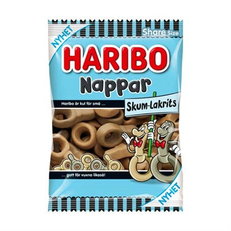 Nappar Skum Lakrits 120 g