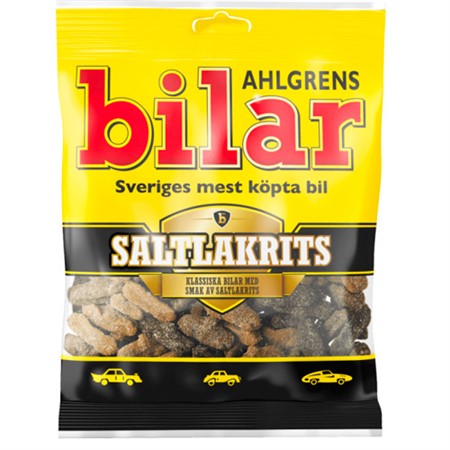 AHLGRENS BILAR SALTLAKRITS 100 G