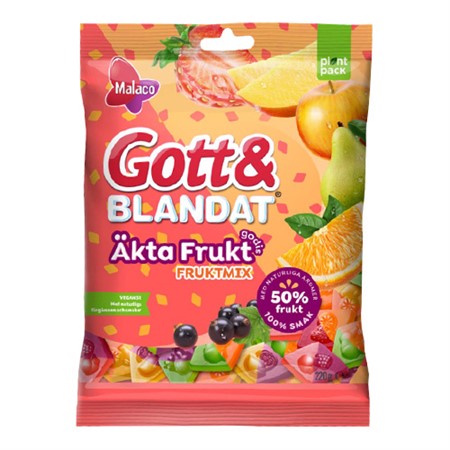 G&B Äkta Frukt Godisfruktmix 220g