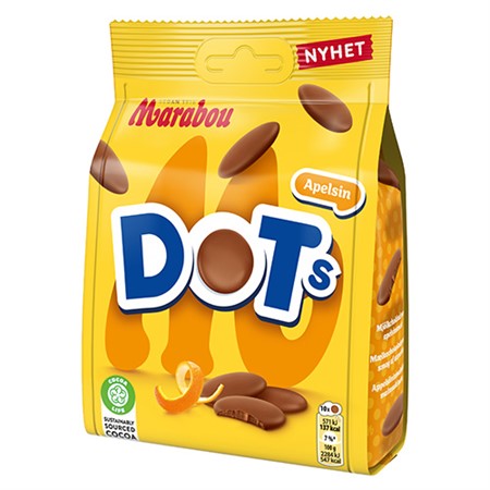 MARABOU DOT´S APELSIN 120G