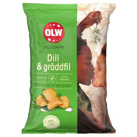 OLW Delichips Dill & Gräddfil 150 g