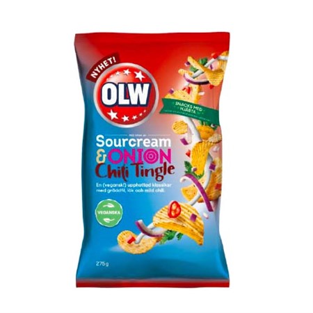 OLW Chips Sourcream & Onion Chili tingle 175 g