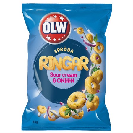 OLW Spröda Ringar Sourcream & Onion