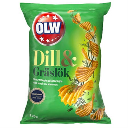 DILL & GRÄSLÖK CHIPS 175 g