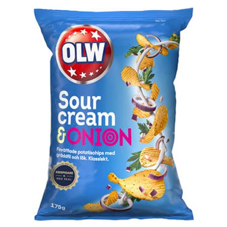 175 g SOURCREAM & ONION CHIPS 175 g