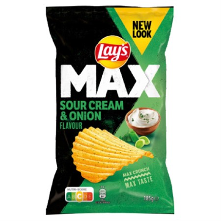 LAYS MAX SRCREAM &ONION 185G