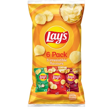 LAYS 6 PACK 6X27.5G