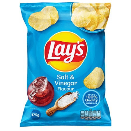 LAYS CHIPS SALT&VINEGAR 175G