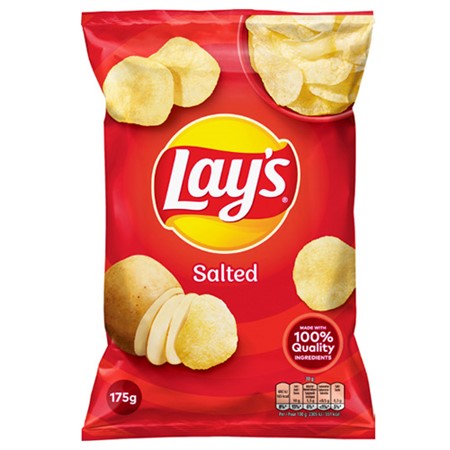 LAYS CHIPS SALTED 175G