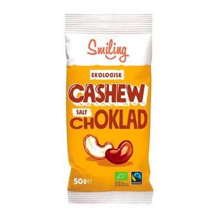 SMILING CASHEW SALT LJUST CHOKLAD 45G