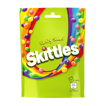 SKITTLES CRAZY SOURS 152G